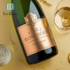 Étiquette de vin de bouteille de champagne en métal