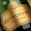 Étiquette de décalcomanie métallique de bouteille de champagne