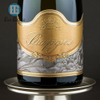 Étiquette de vin de bouteille de champagne en métal